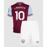 West Ham United Lucas Paqueta #10 Hjemme Trøje Børn 2024-25 Kortærmet (+ Korte bukser)